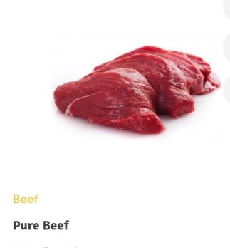 Pure beef per kg