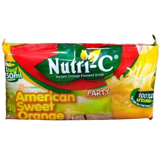 Nutri C flavored drink pack