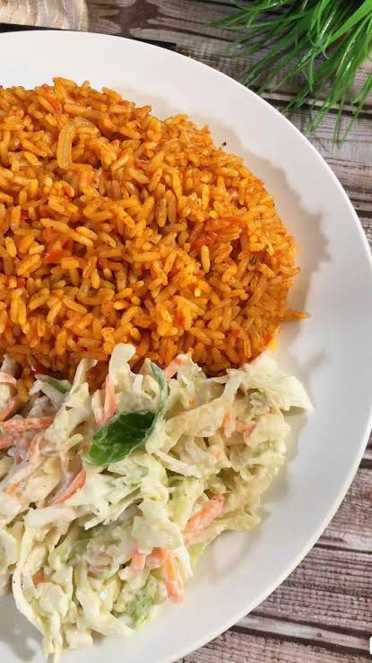 Jollof Rice+Salad