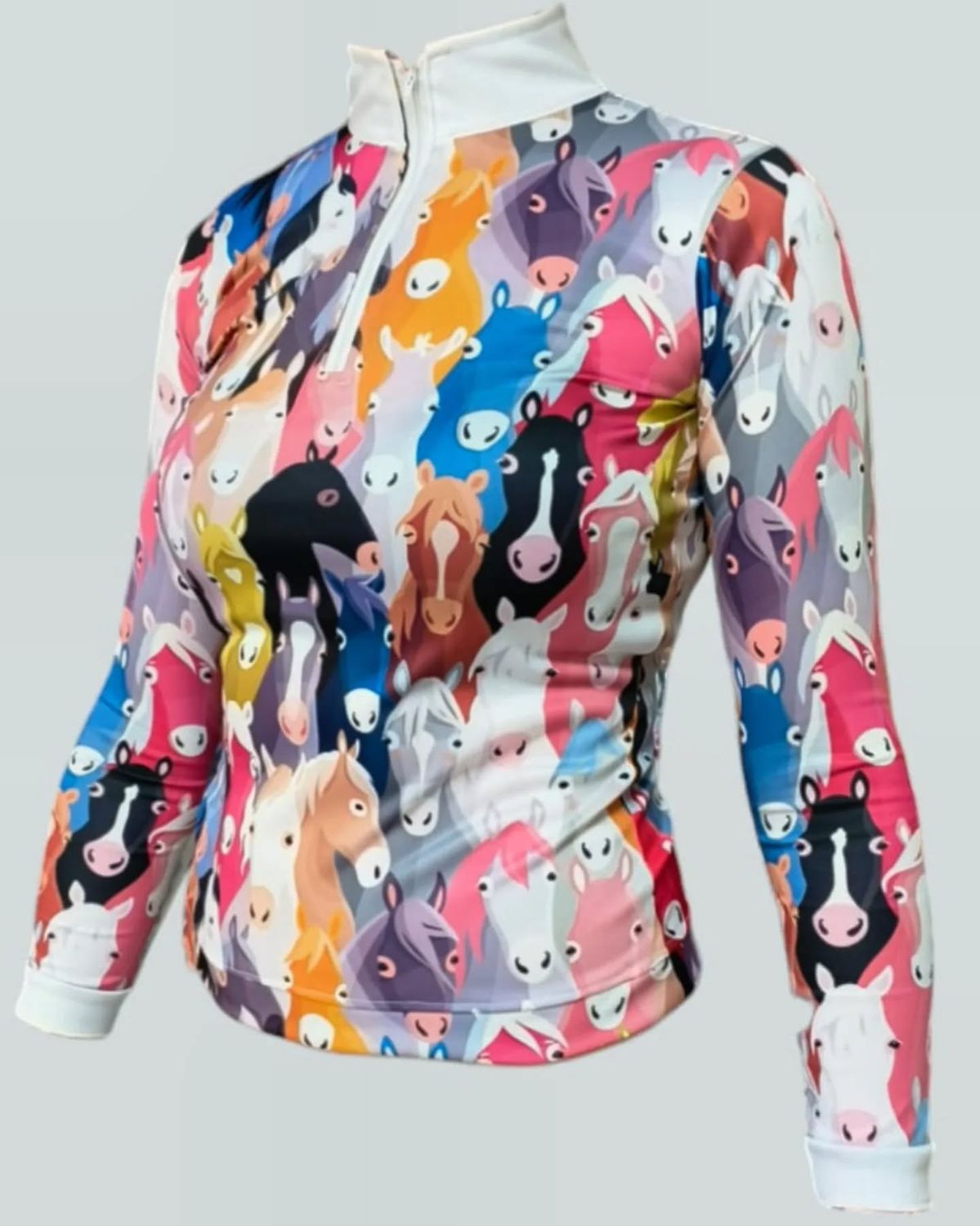 Colourful Horse Head Show Shirt