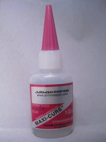 ArmsKeeper Glues: Maxi-Cure Extra Thick (.5 oz.)