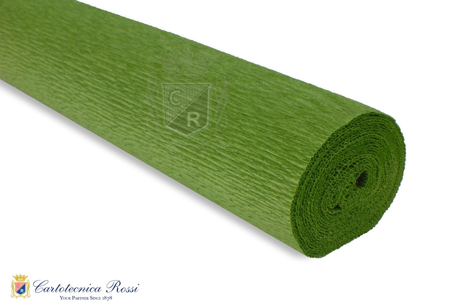 Crepe Paper Italian 180g - Cartotecnica Rossi, COLOR: 622 &#39;Olive Green with Yellow&#39; by Tiffanie Turner