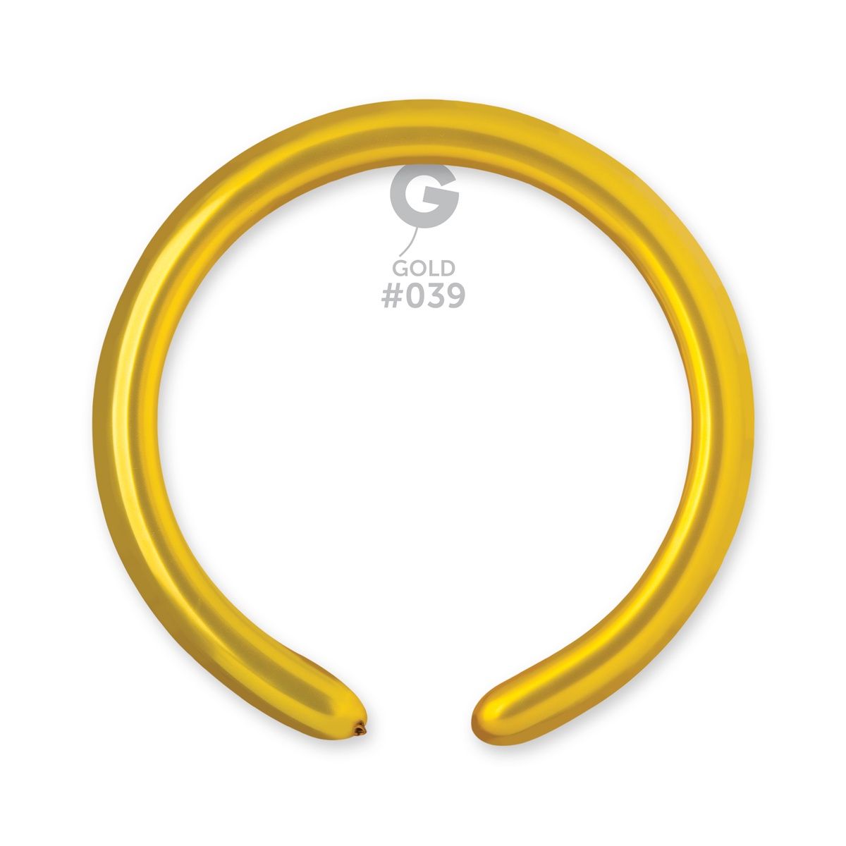 #039 Gold 553901 Metallic Color 2/60 in 50pcs Gemar Balloons