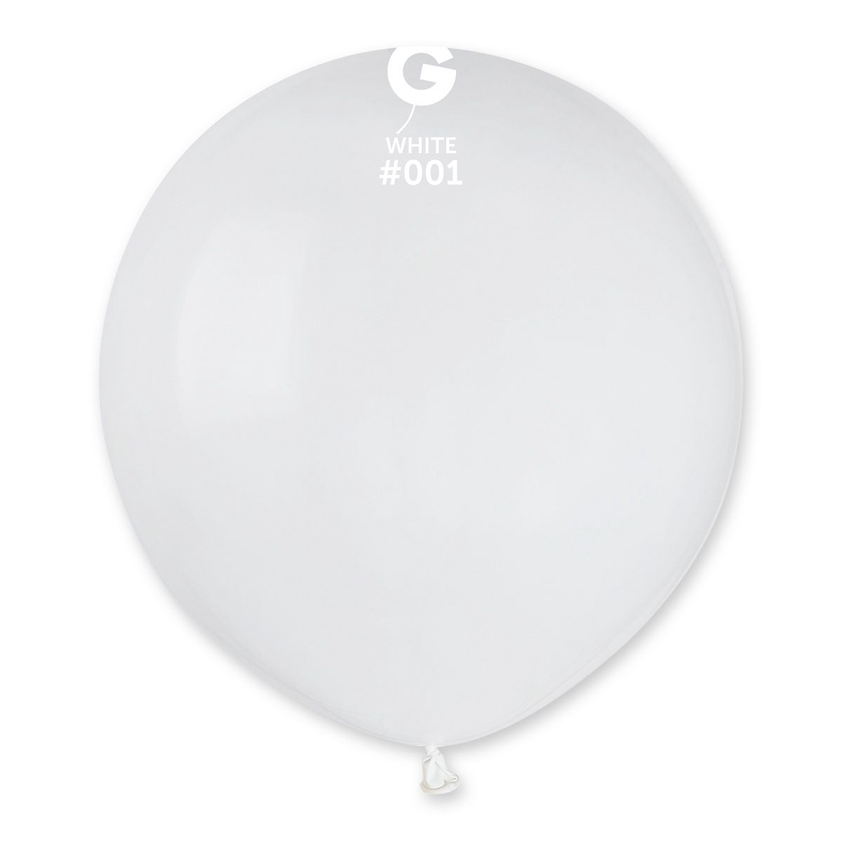 Gemar Balloons 19 in Standard Colors 25pcs, COLOR: #001 White 200157