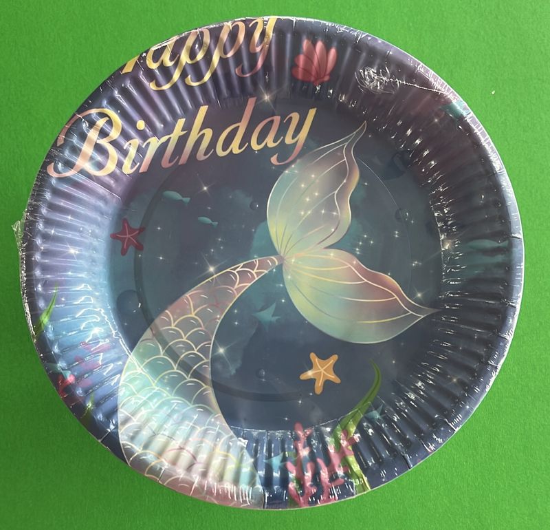 Mermaid 7&quot; Plates 24ct