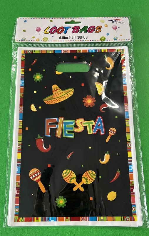 Fiesta Plastic Loot Bags 30pcs