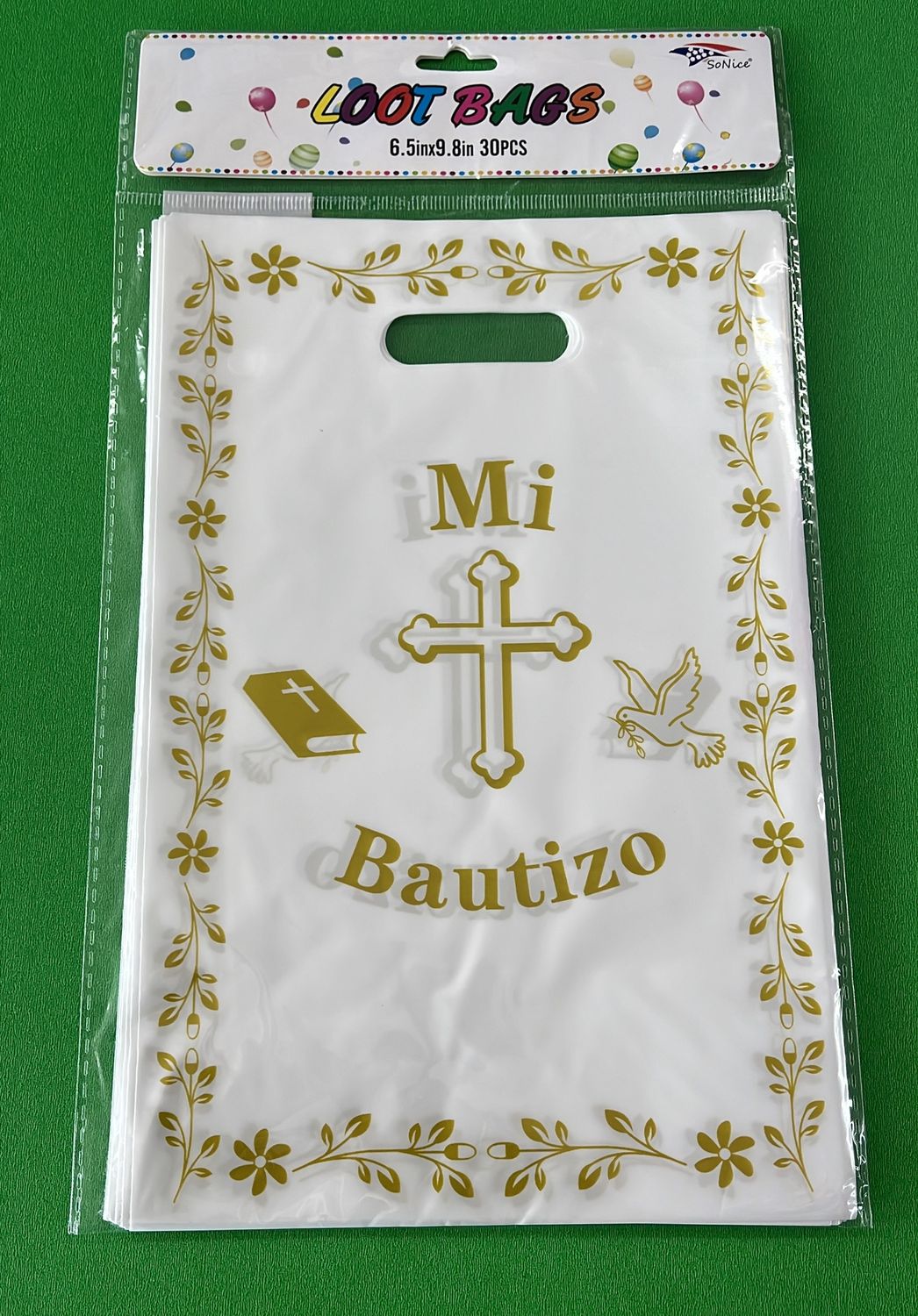 Bautizo Plastic Loot Bags 30pcs