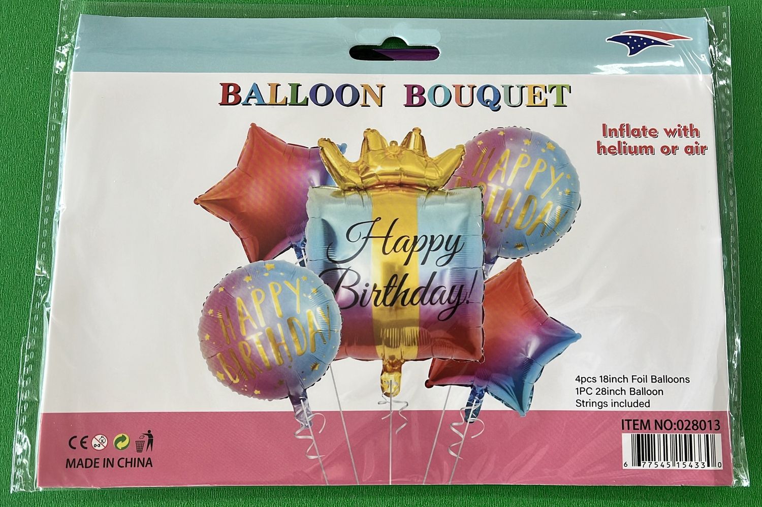HB Cube Balloon bouquet