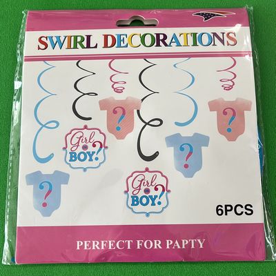 Gender Revel Swirl Decor