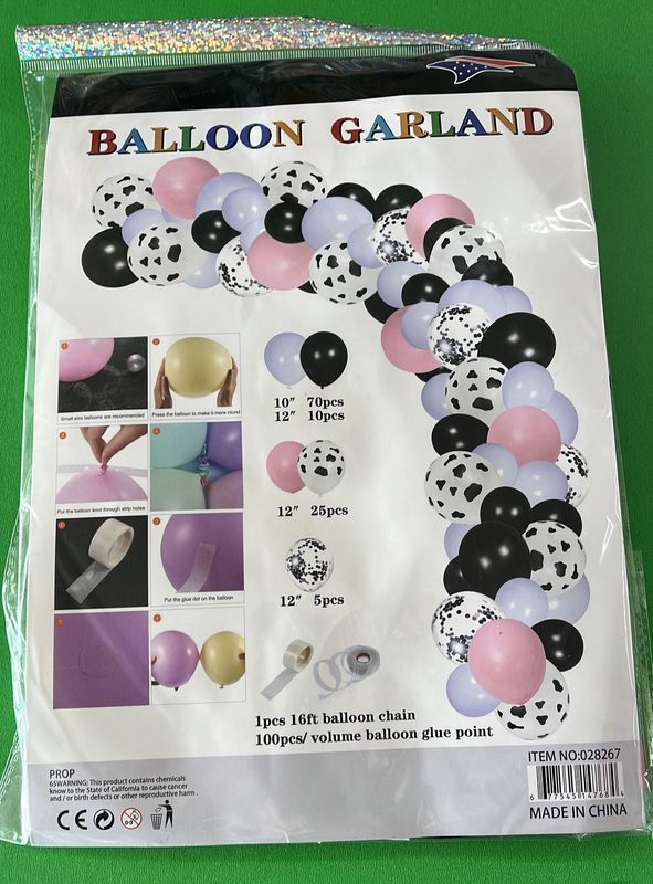 Cow Balloon Garland kit