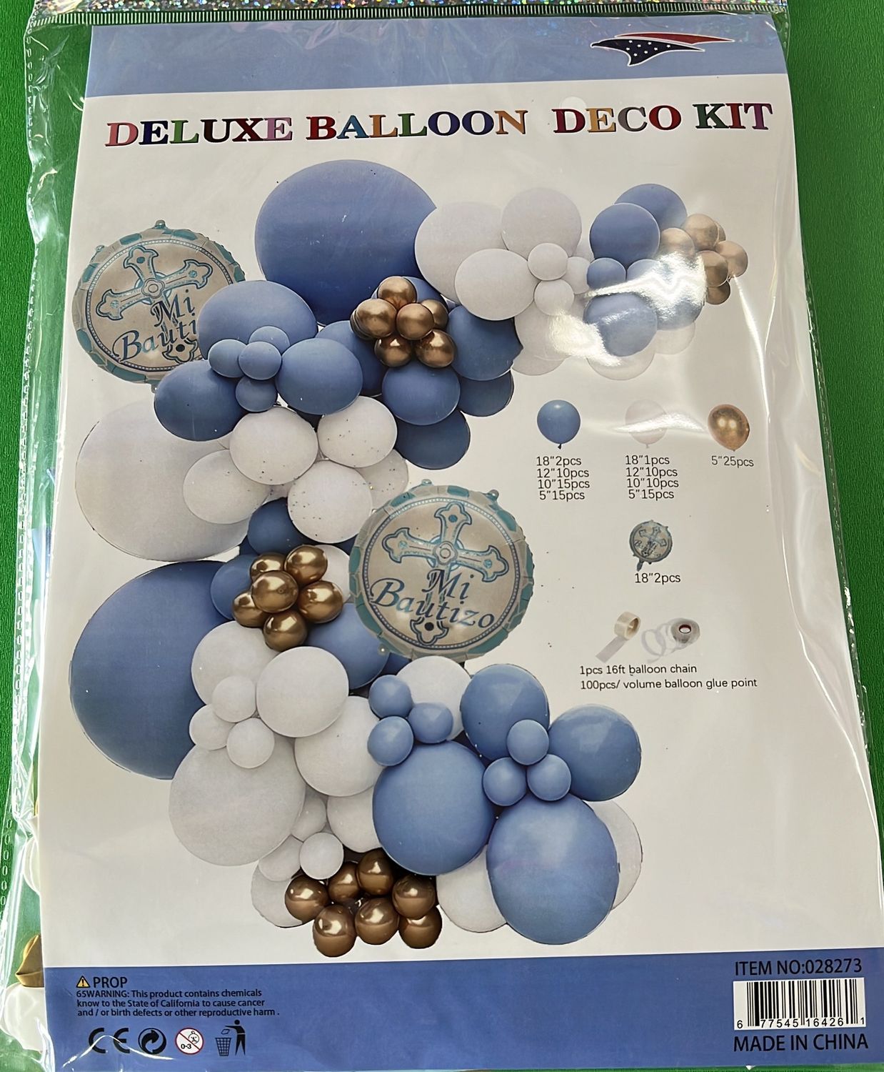 Bautizo Nino Balloon Garlan Kit