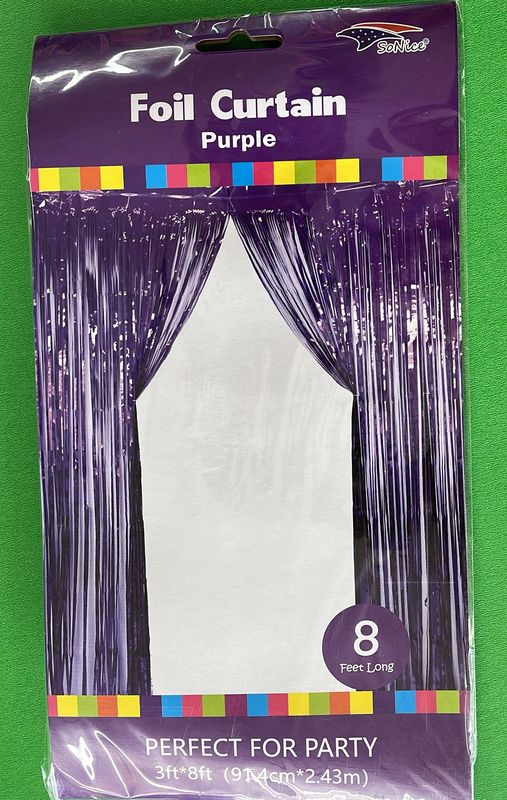 Foil Curtain Purple 3x8