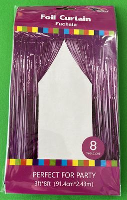 Foil Curtain Fuchsia 3x8