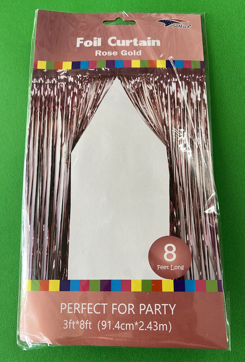 Foil Curtain Rose Gold 3x8