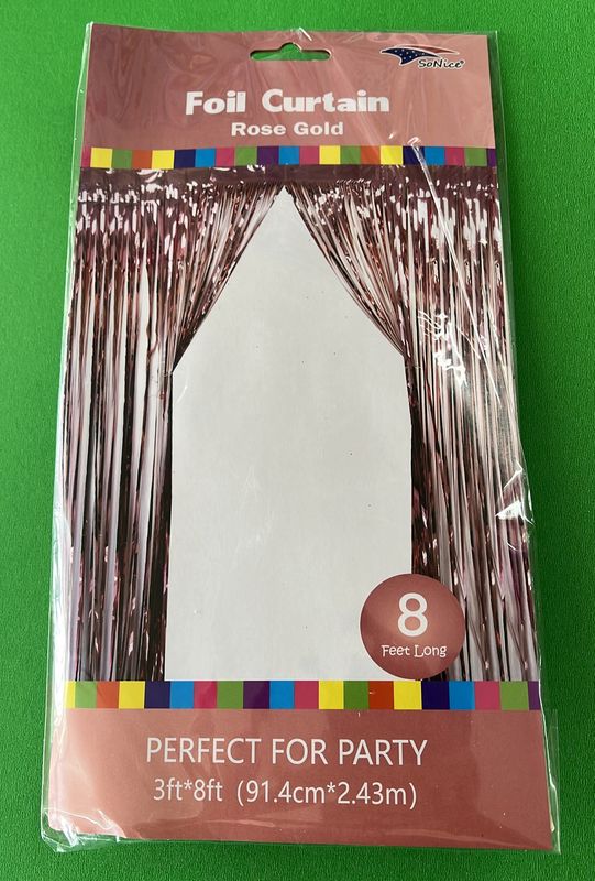 Foil Curtain Rose Gold 3x8
