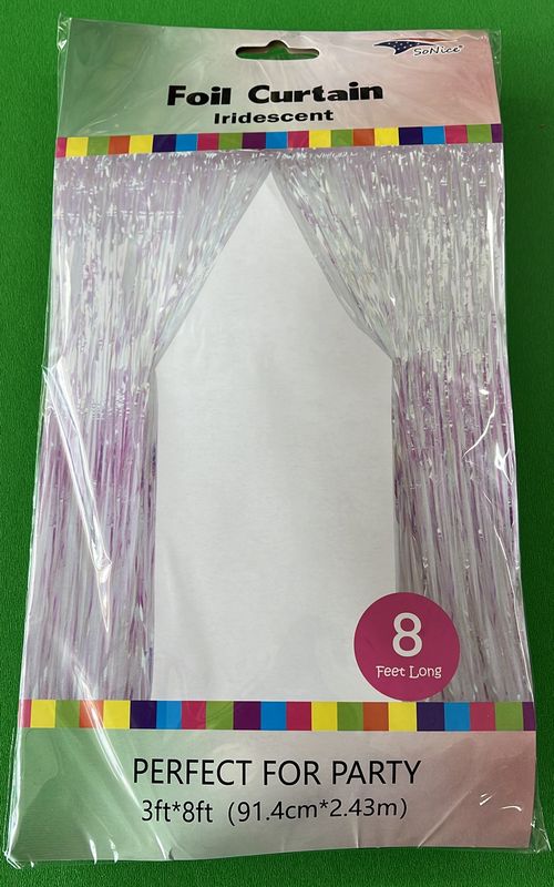 Foil Curtain Iridescent 3x8