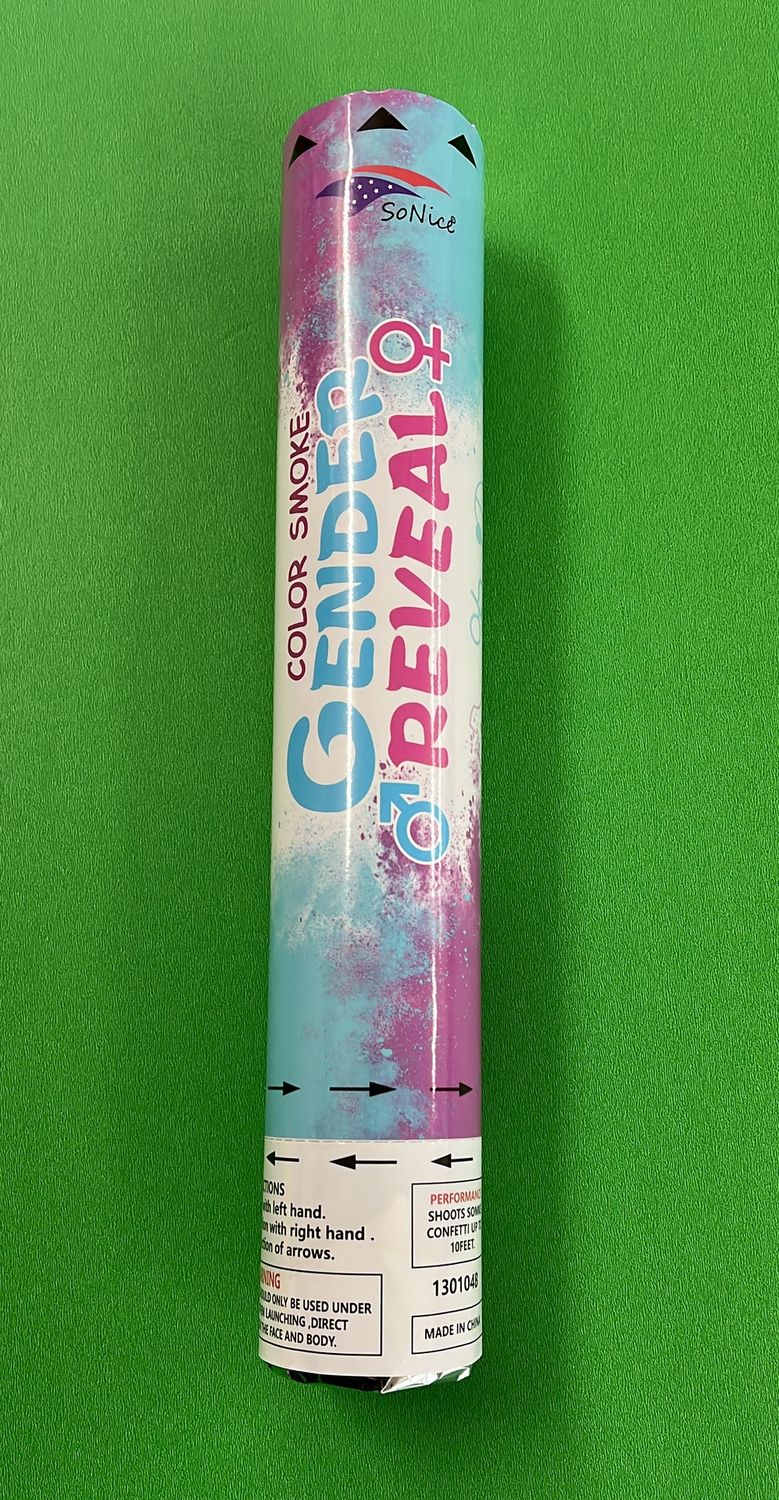 Gender Reveal Powder Popper Blue