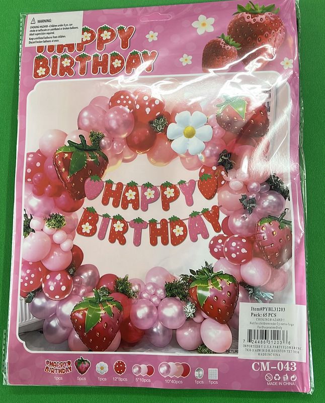 Garland Kit 65pcs Strawberry