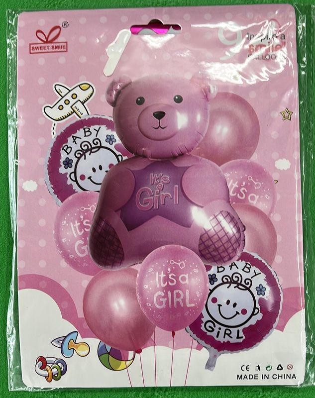 Gender Reveal 9pcs Bouquet it&#39; a girl