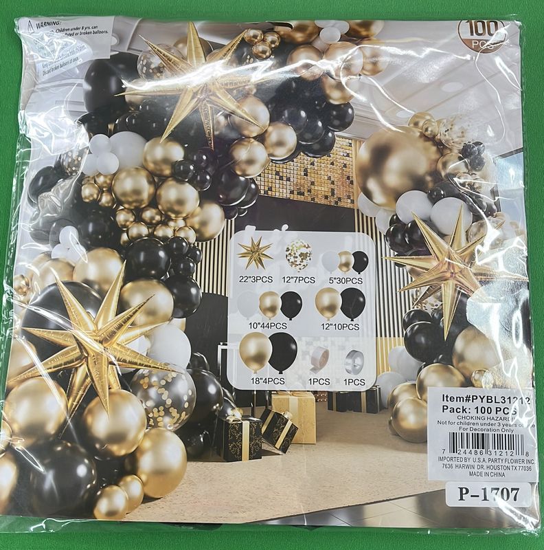 Garland Kit Black/Gold 100pcs