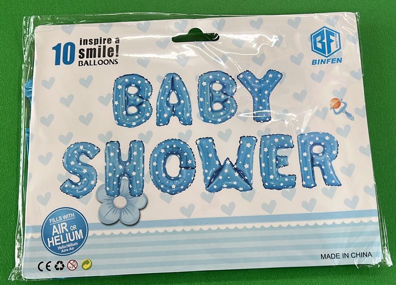 Baby shower Blue  Letter Balloons 16&quot;