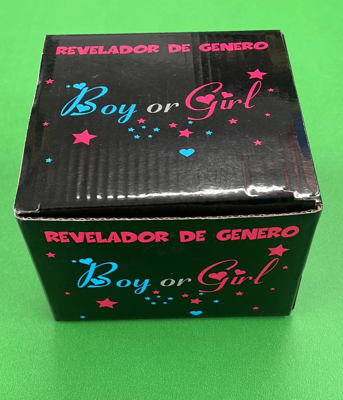 Gender Reveal Plastic Ball Pink Powder 1ct