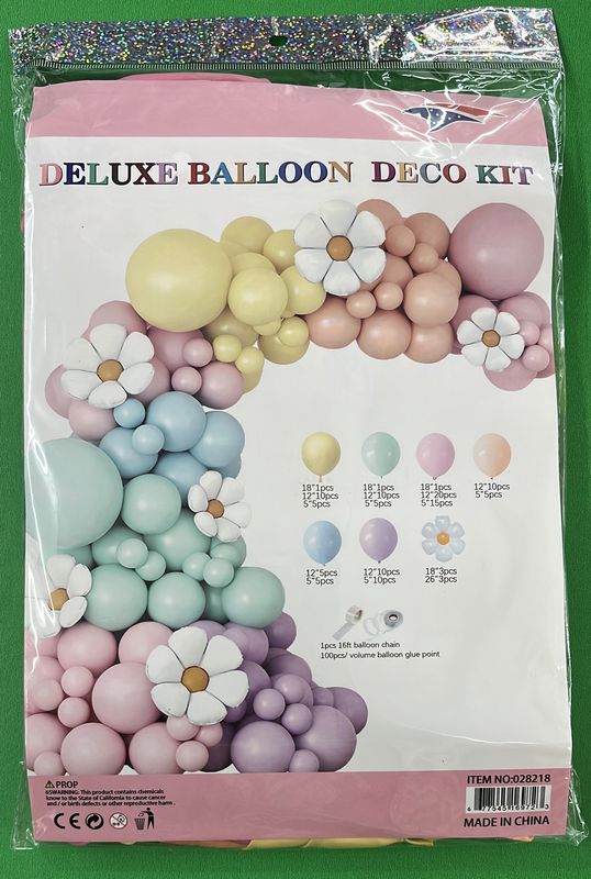 Garland Kit Balloons White Flower