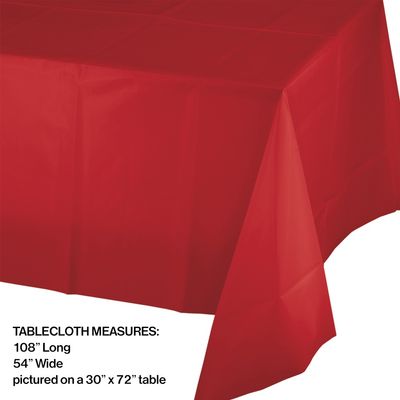Classic Red Table Cover