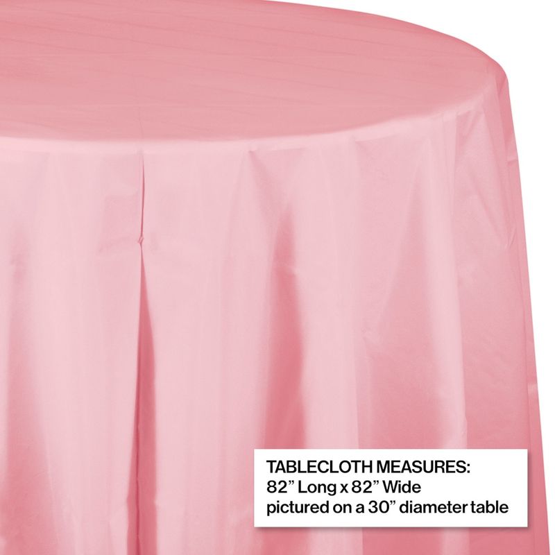 Classic Pink Oct Round Table Cover