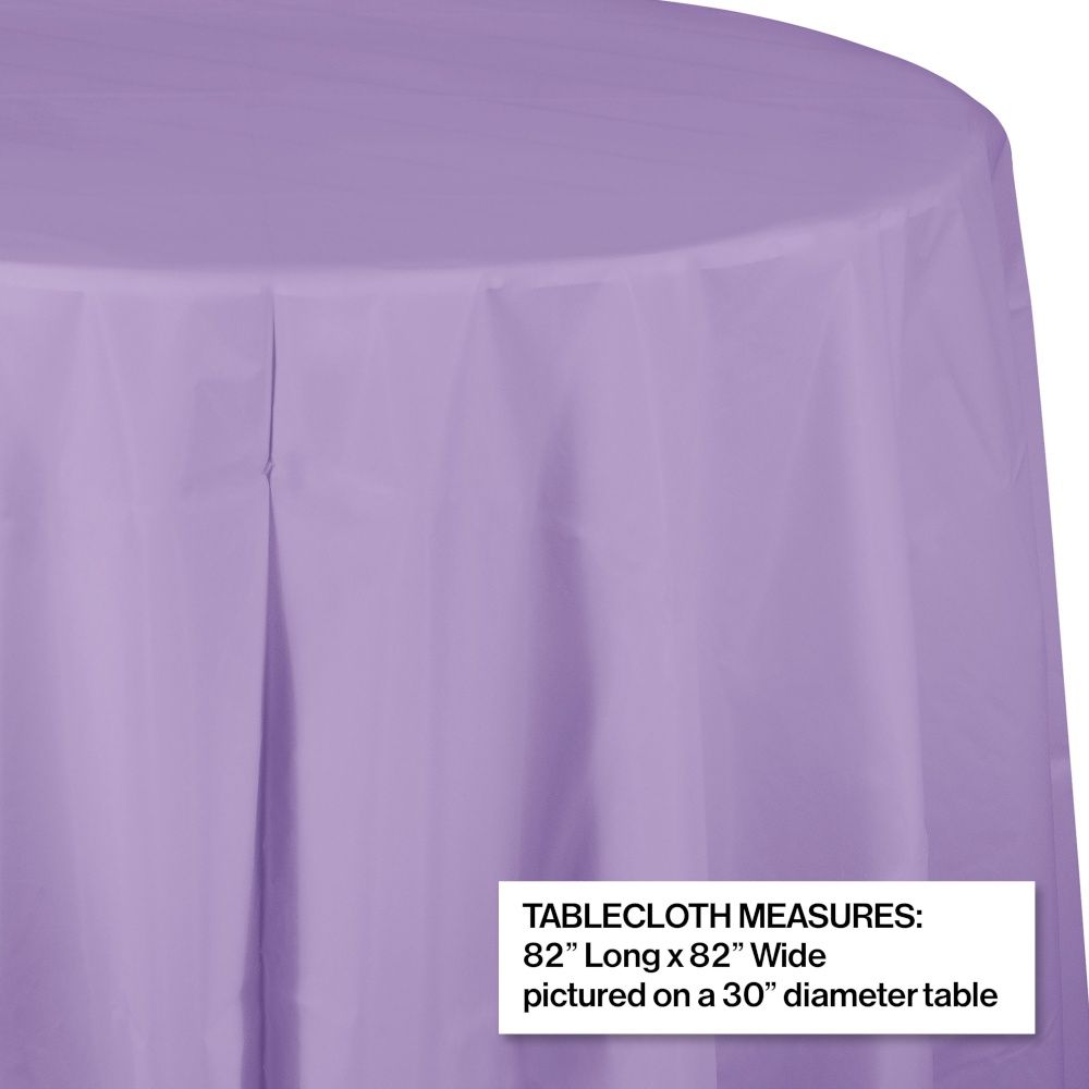 Lavender Oct Round Table Cover