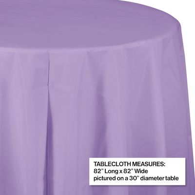 Lavender Oct Round Table Cover