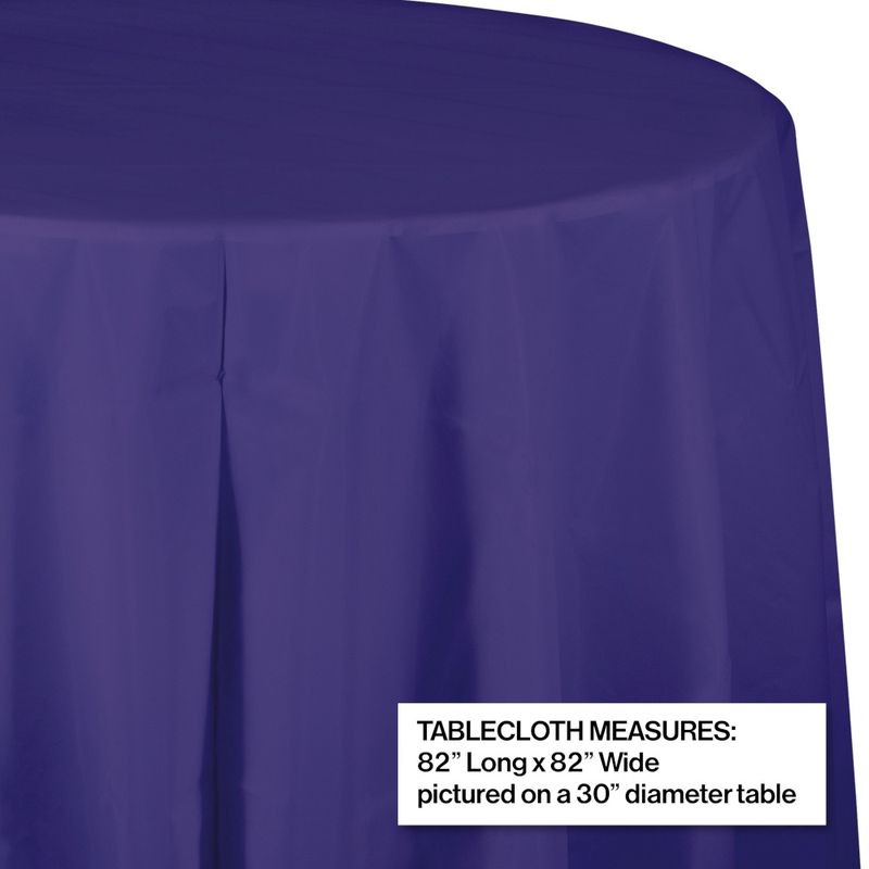Purple Oct Round Table Cover