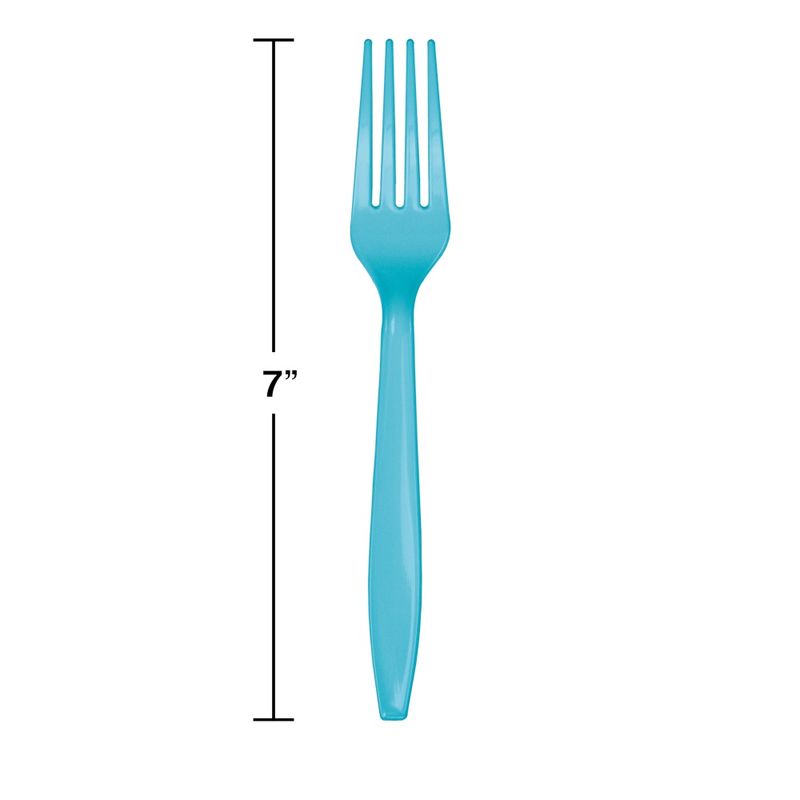Berm Blue Plastic Forks 24ct