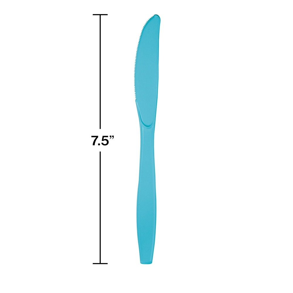Berm Blue Plastic Knives 24ct