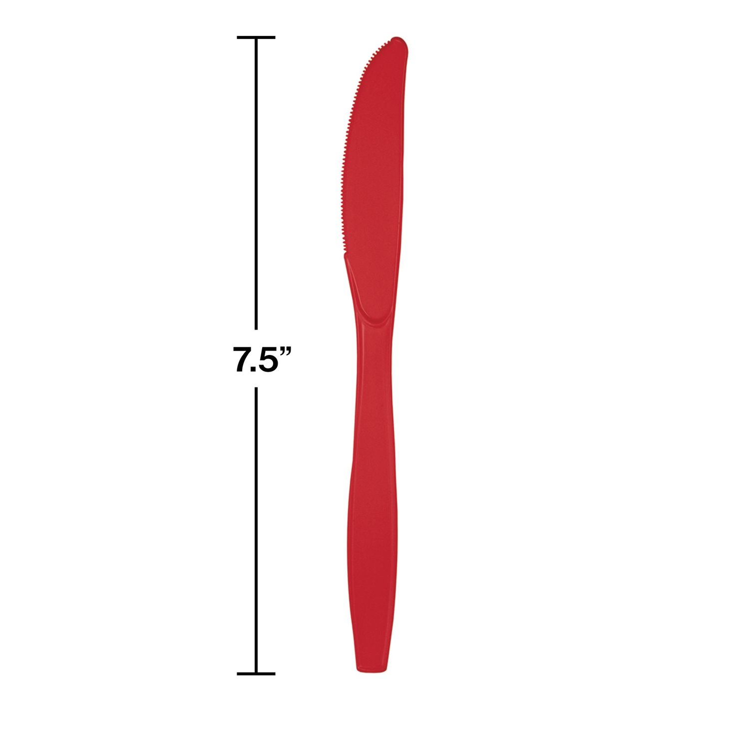 Classic Red Plastic Knives 24ct