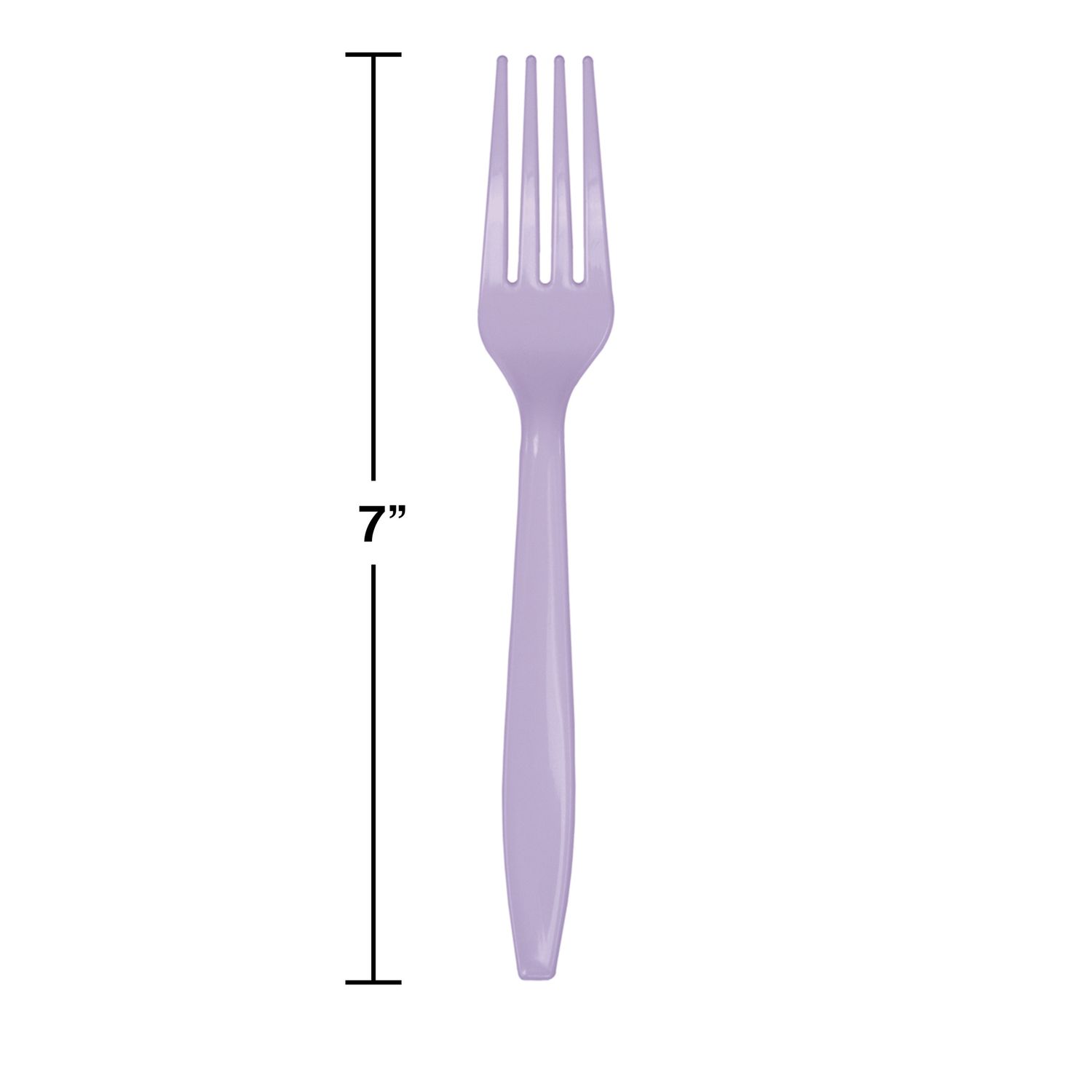 Lavender Plastic Forks 24ct