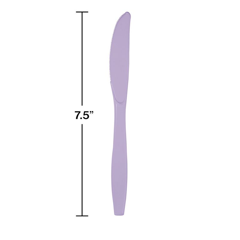 Lavender Plastic Knife 24ct