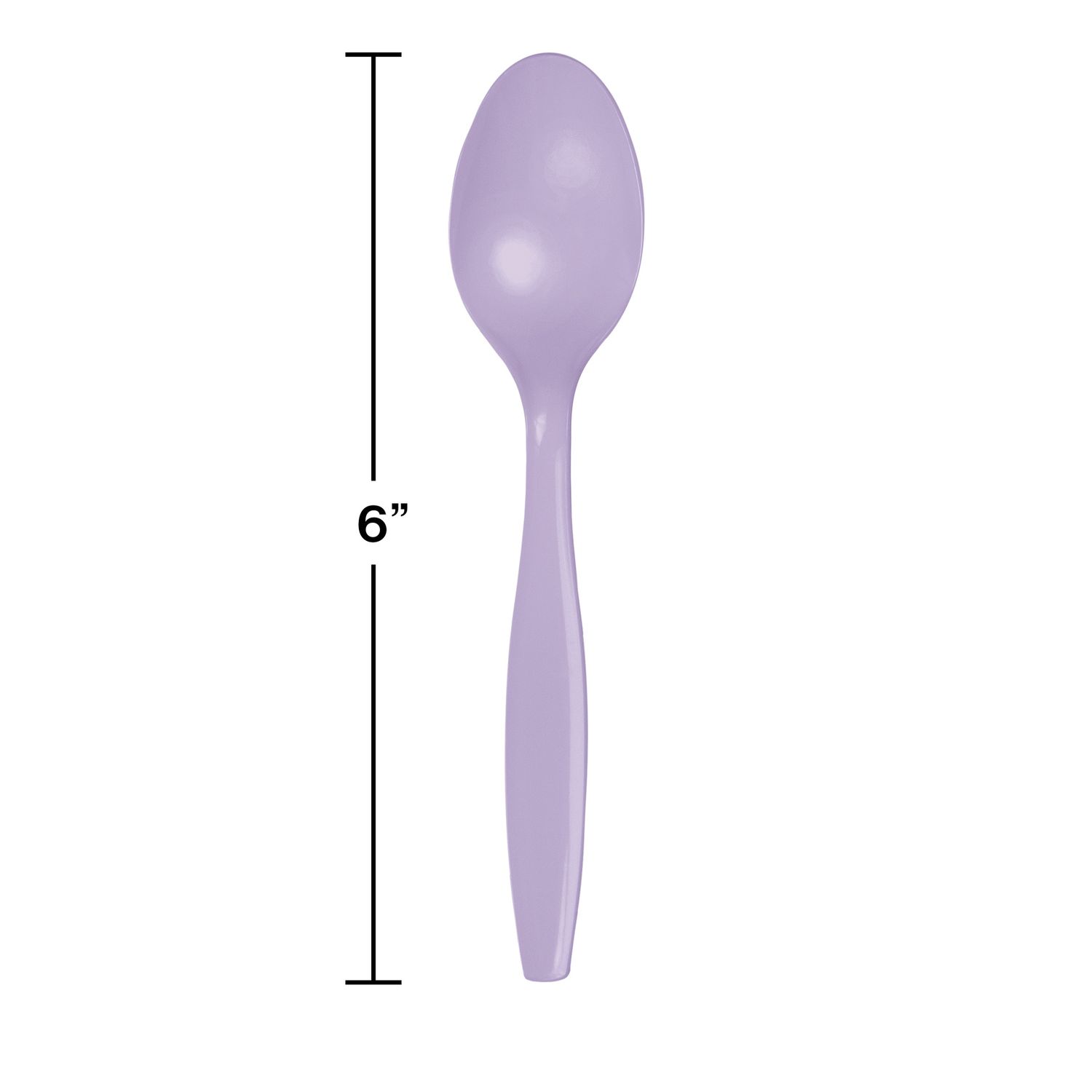 Lavender Plastic Spoons 24ct