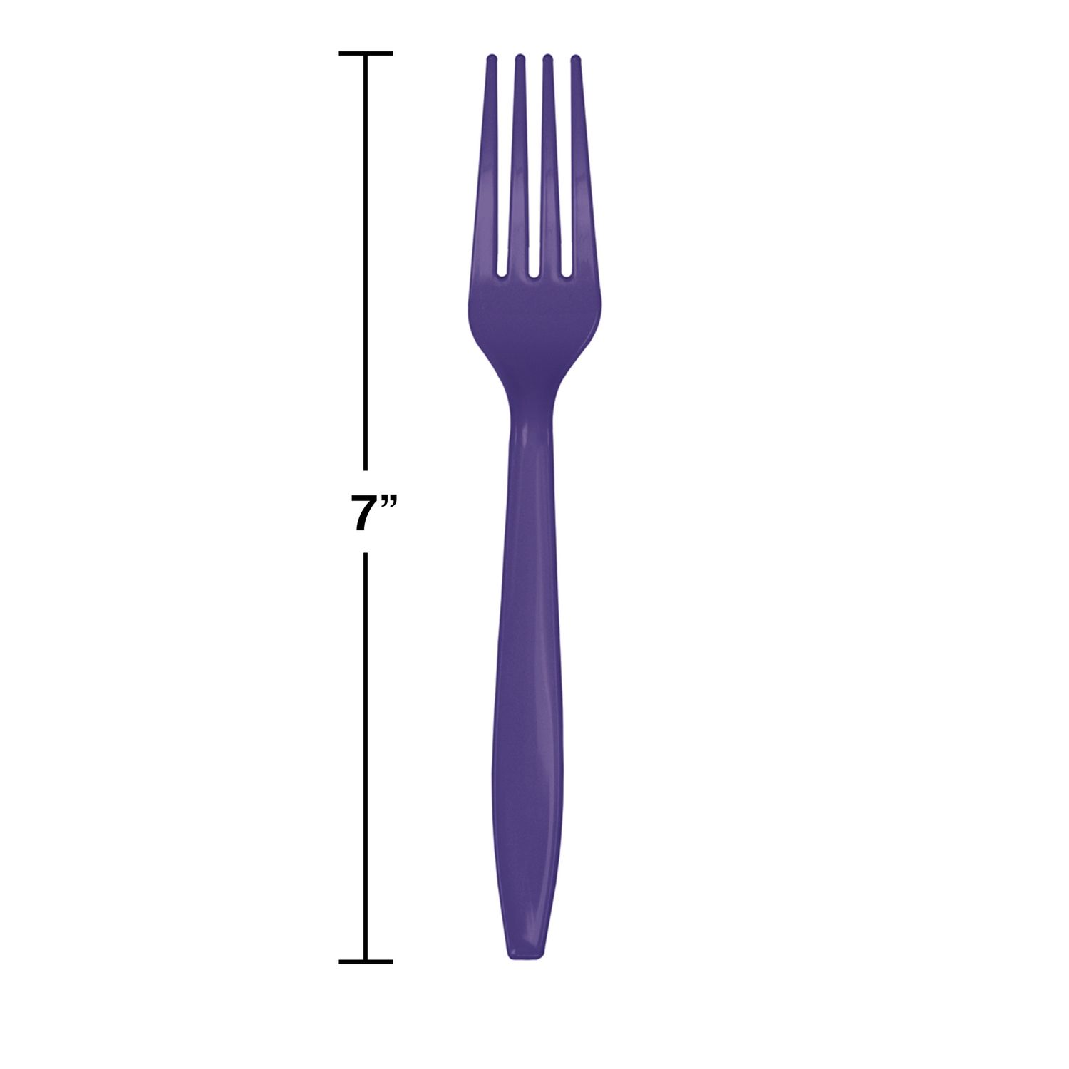 Purple Plastic Forks 24ct