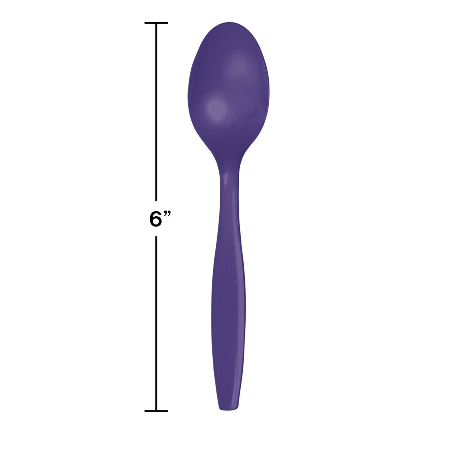 Purple Plastic Spoons 24ct