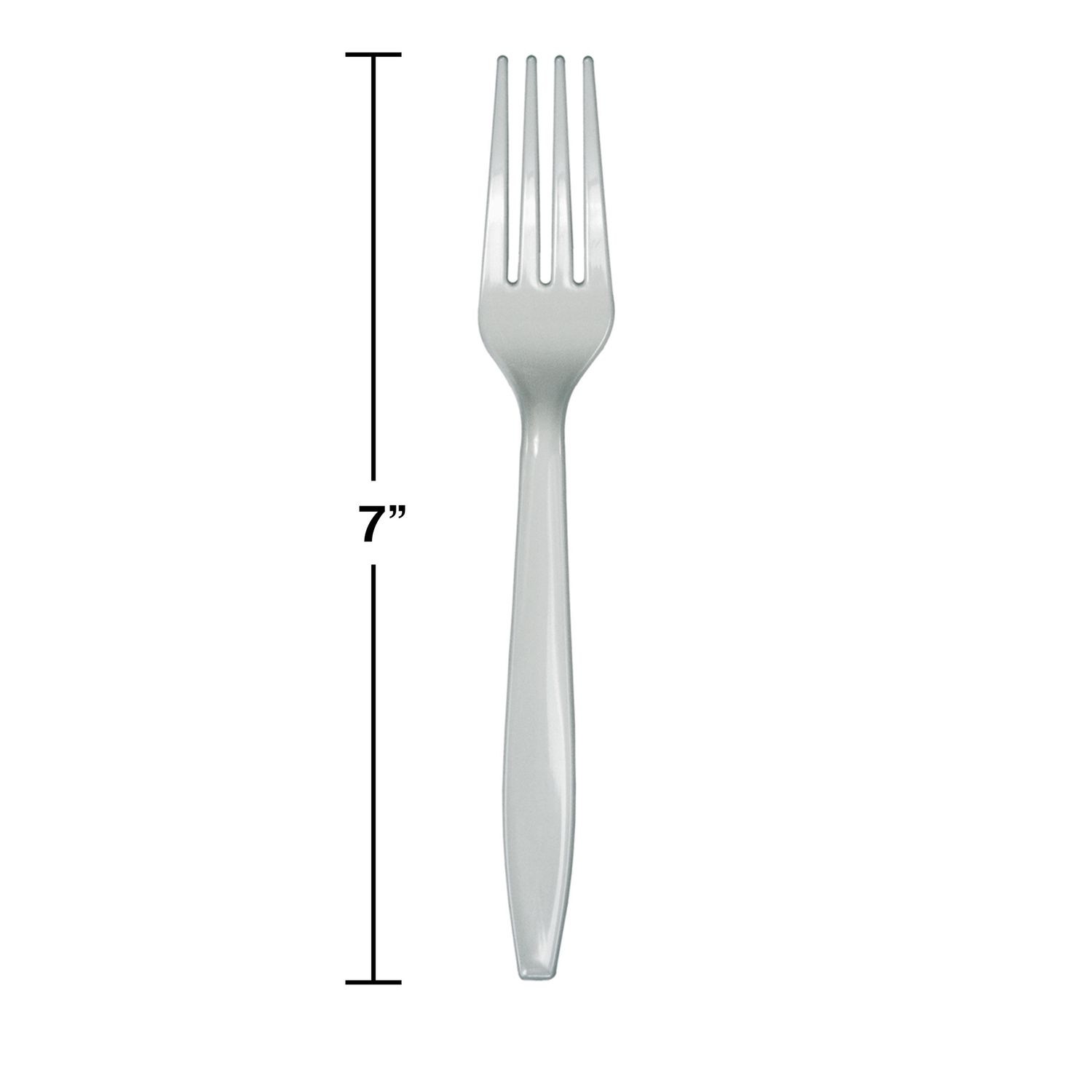 Shim Silver Plastic Forks 24ct