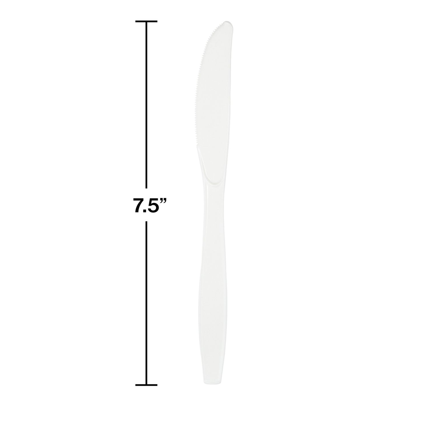 White Plastic  knives 24ct