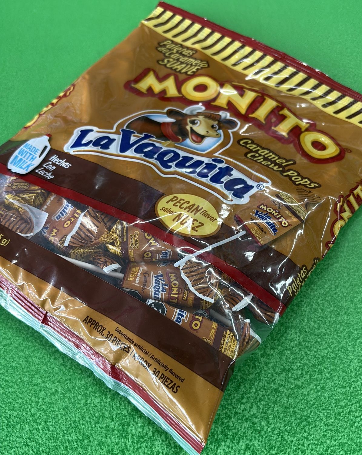 Monito La Vaquita Paletas 30pcs