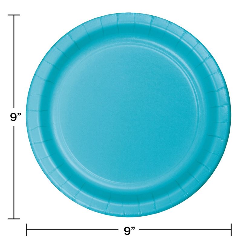 Berm Blue 9&quot; Plates 24ct