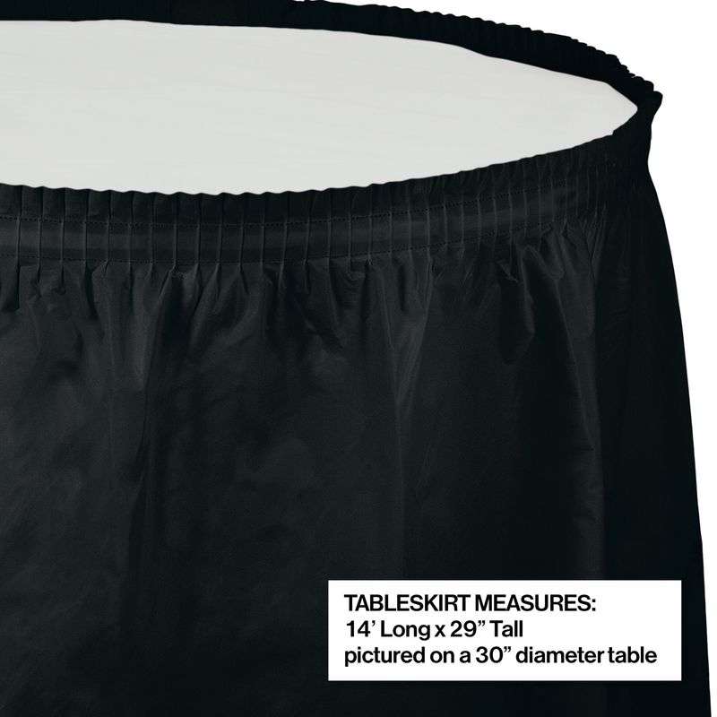 Black Velvet Table Skirt