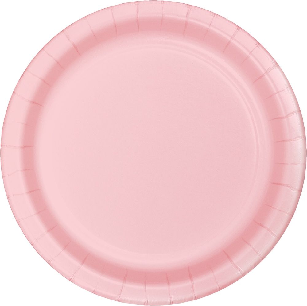 Classic Pink 7&quot; Plates 24ct