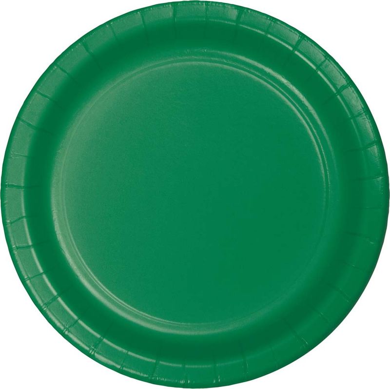 Emerald Green 9&quot; Plates 24ct