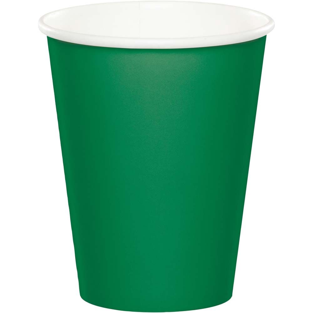 Emerald Green 9oz Cups 24ct