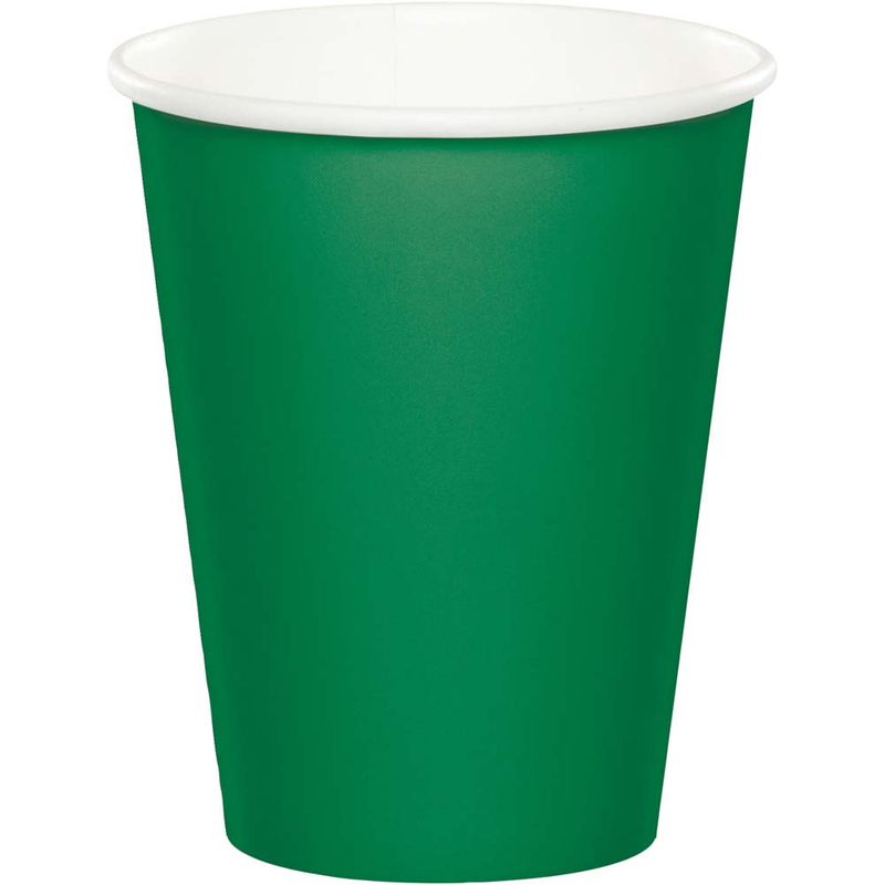 Emerald Green 9oz Cups 24ct