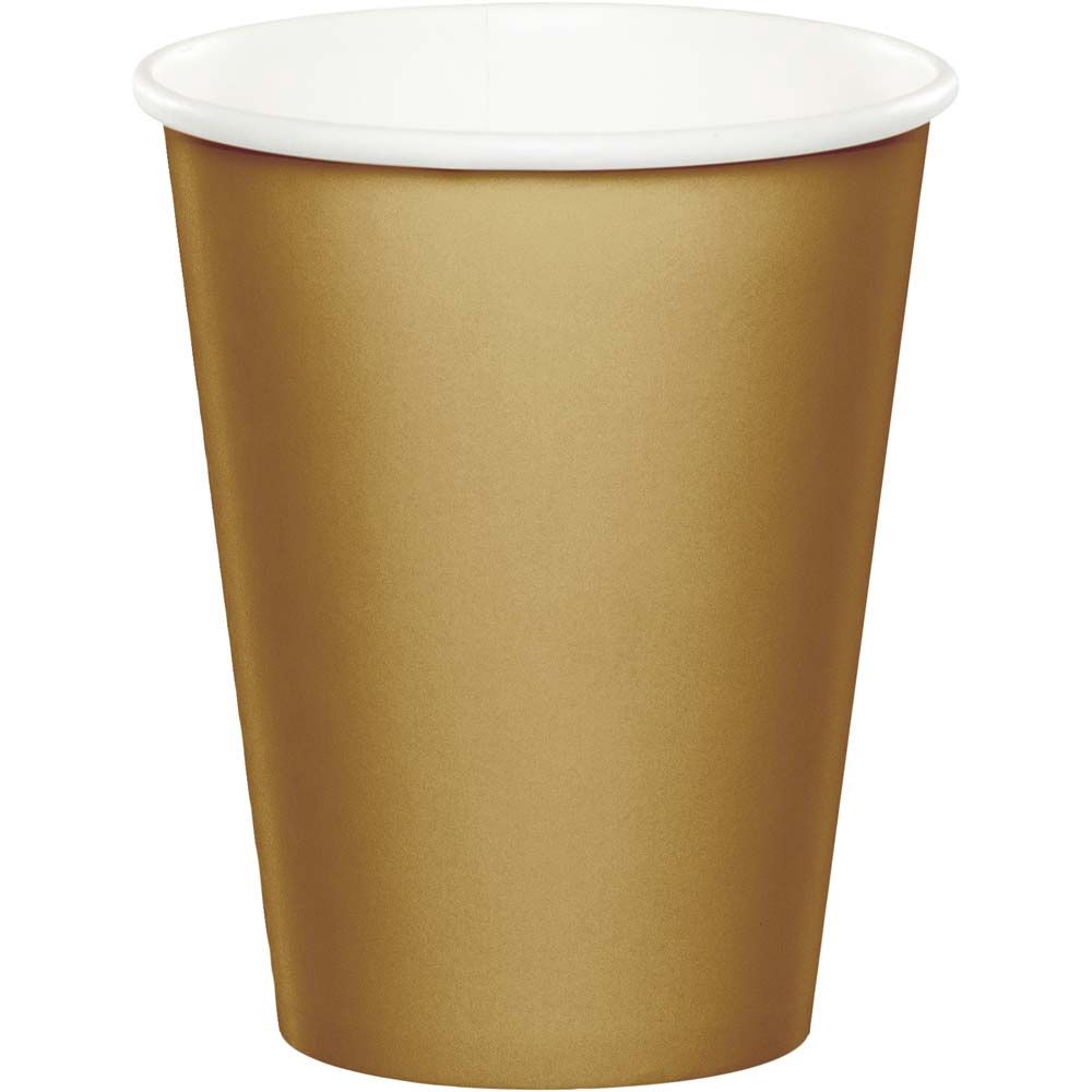 Glittering Gold 9oz Cups 24ct